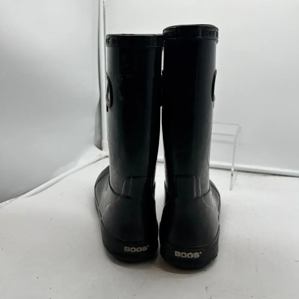 Bogs Boots Kids Youth 3 Rain Rubber Classic Black Pull On